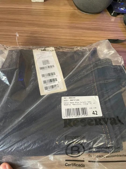 Calca Jeans Slim Curvelo Deep Reserva  - Foto 2