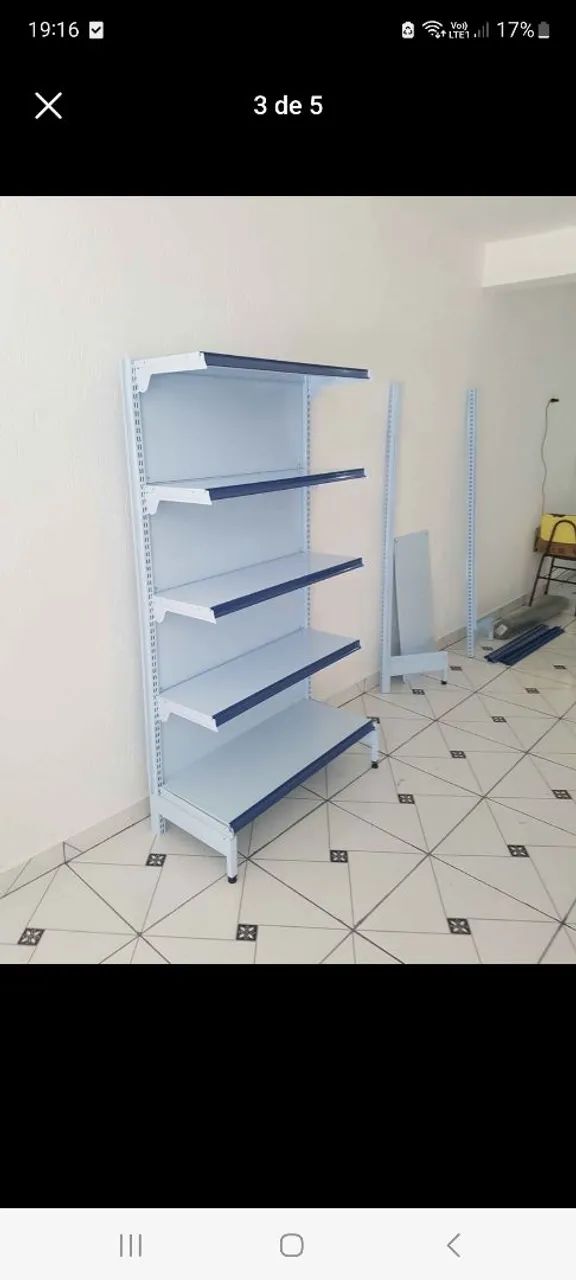Gôndolas de parede 1,70 cm de altura.( Novas ) - Foto 3