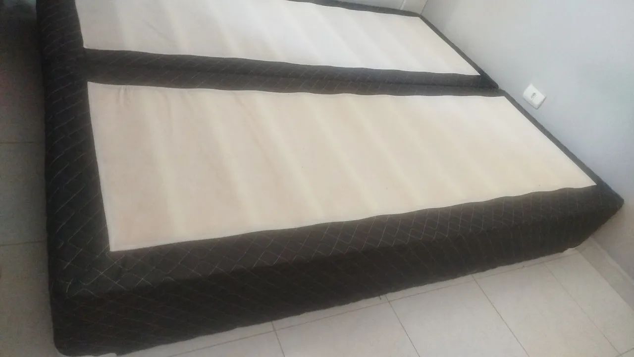 Box Cama Queen preto - Bipartido - Foto 3