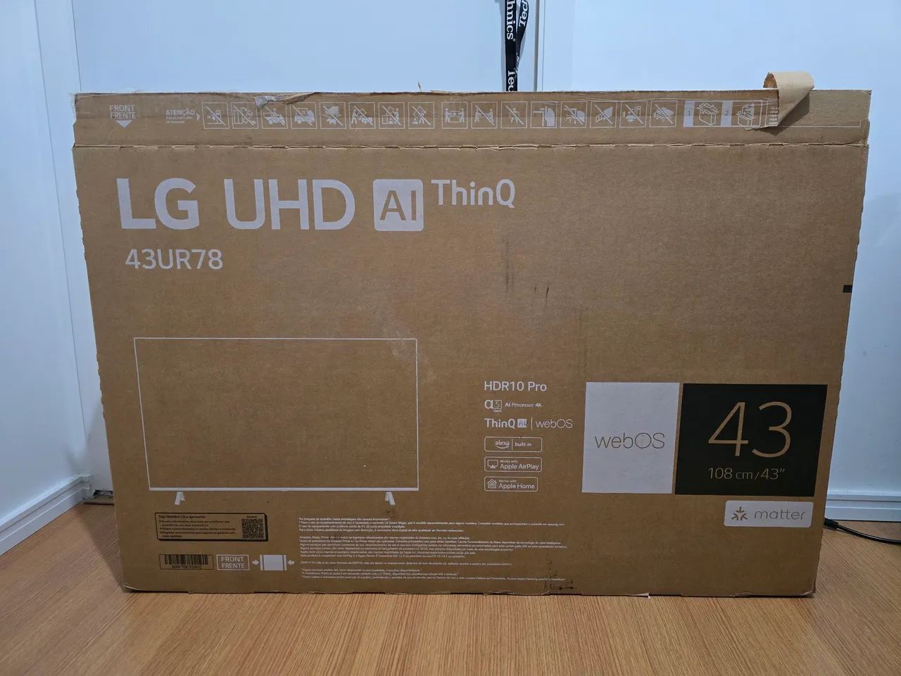 Smart TV LG moderna 4K de 43" HDR com IA nova sem uso - Foto 4