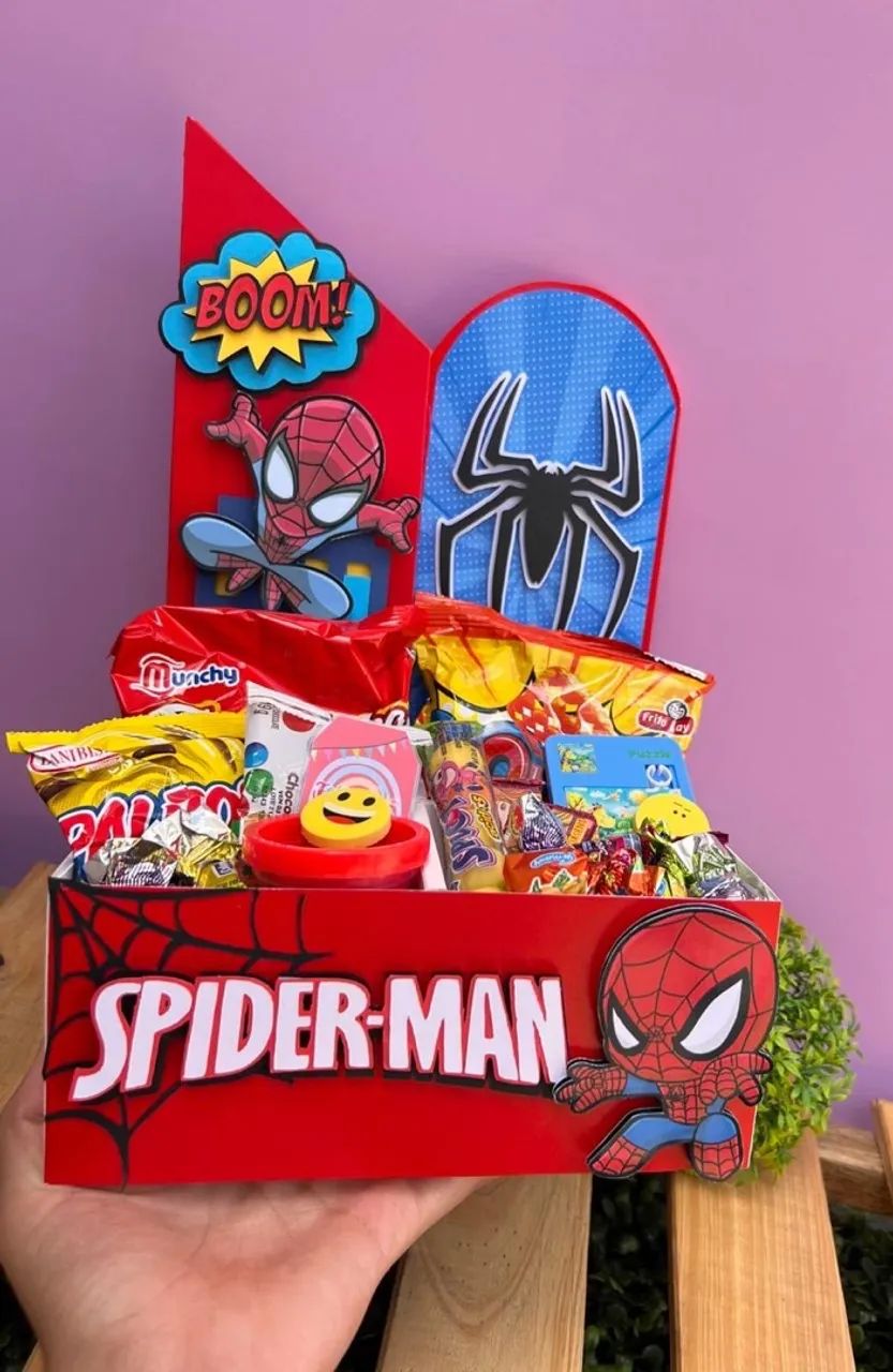 Caixa Cenário Dia das Crianças Para Montar com Doces e Chocolate - Foto 2