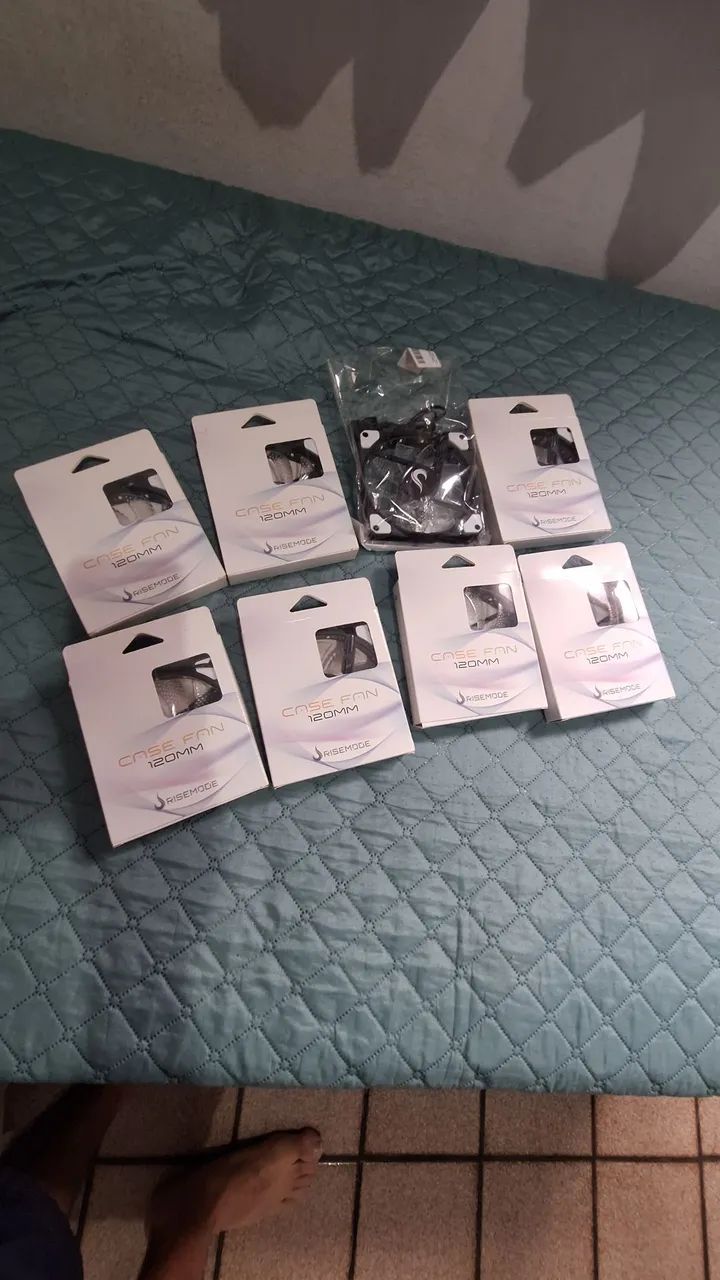 Kit 8 ventoinhas RiseMode 120mm