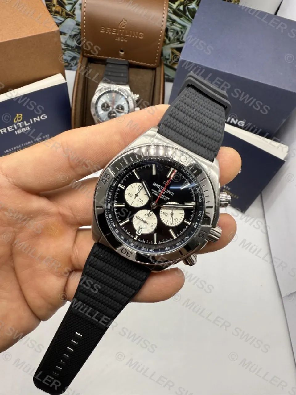 Breitling Chronomat 44mm + Caixa Completa - Várias Cores