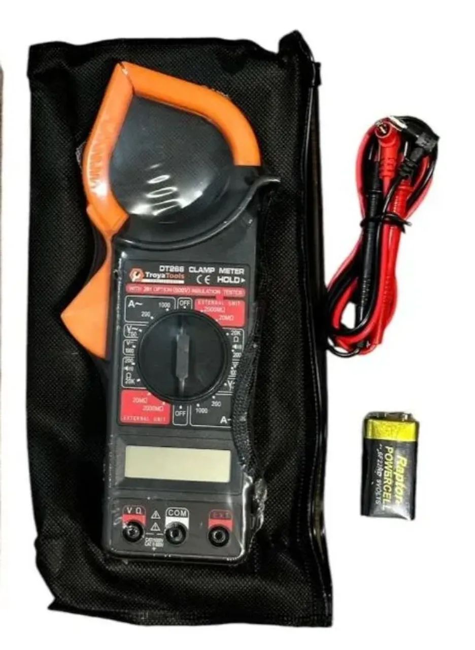 Alicate amperimetro Multimetro Digital Troya Tools 1000A  750v Capacimetro - Foto 2