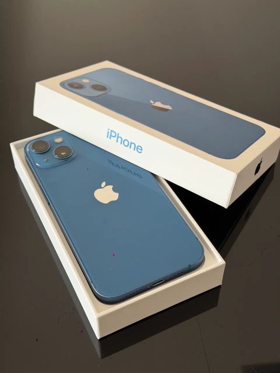 iPhone 13, 256GB, azul, 92% de bateria! Face ID OFF - Celulares e