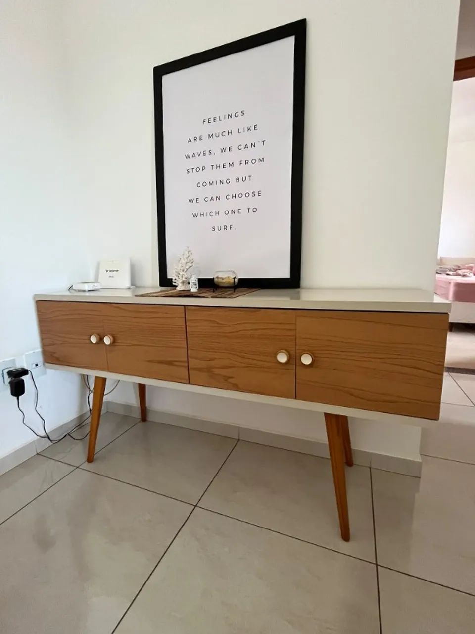 Buffet Larsen 152 cm Cinamomo/Off-White 