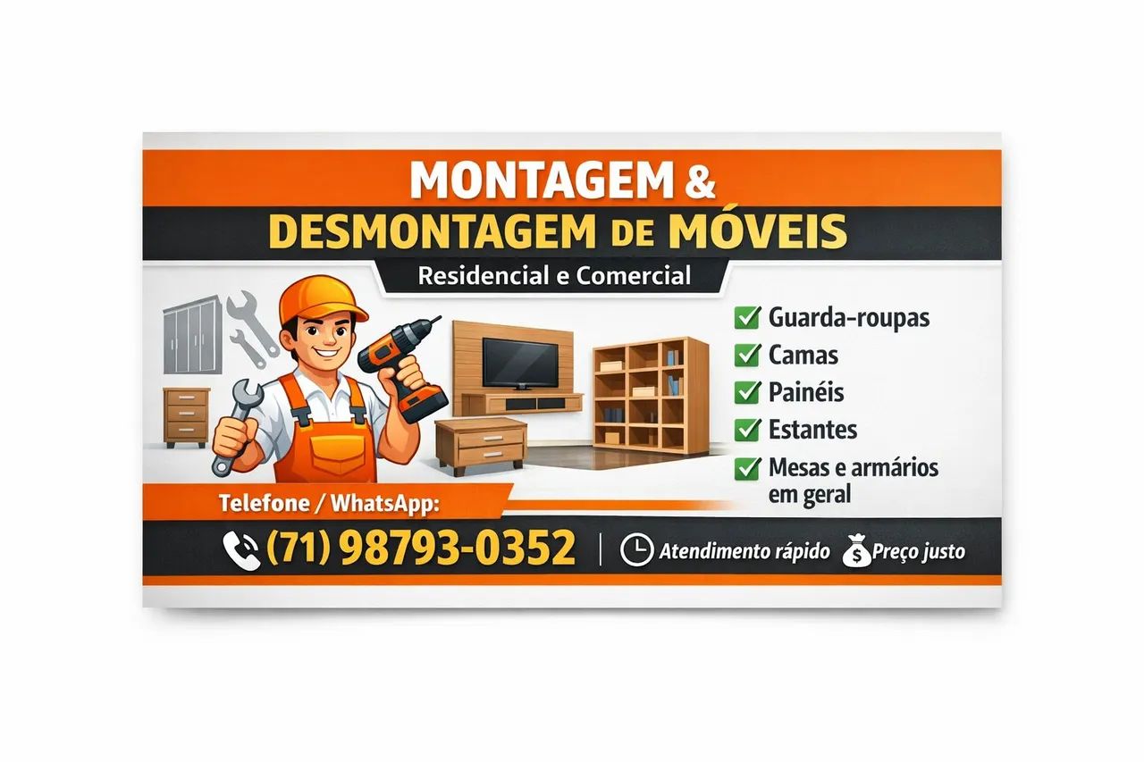 MONTAGEM & DESMONTAGEM DE MÓVEIS