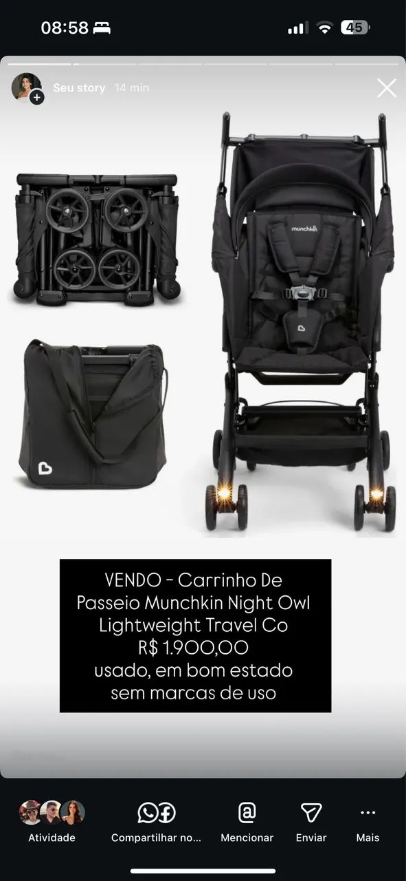 Carrinho de bebê compacto - Foto 2