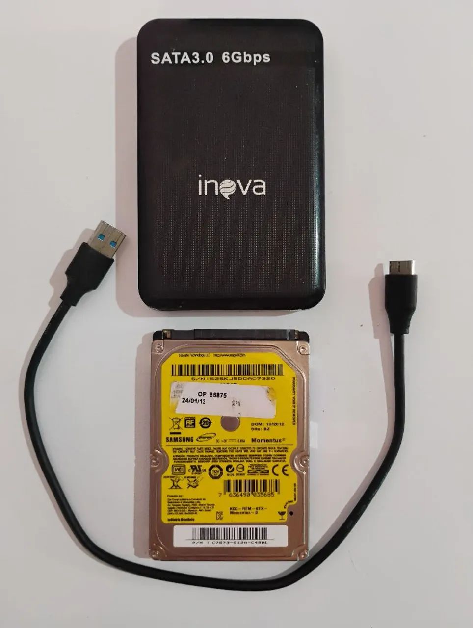 HD 500gb + Case externo USB 3.0