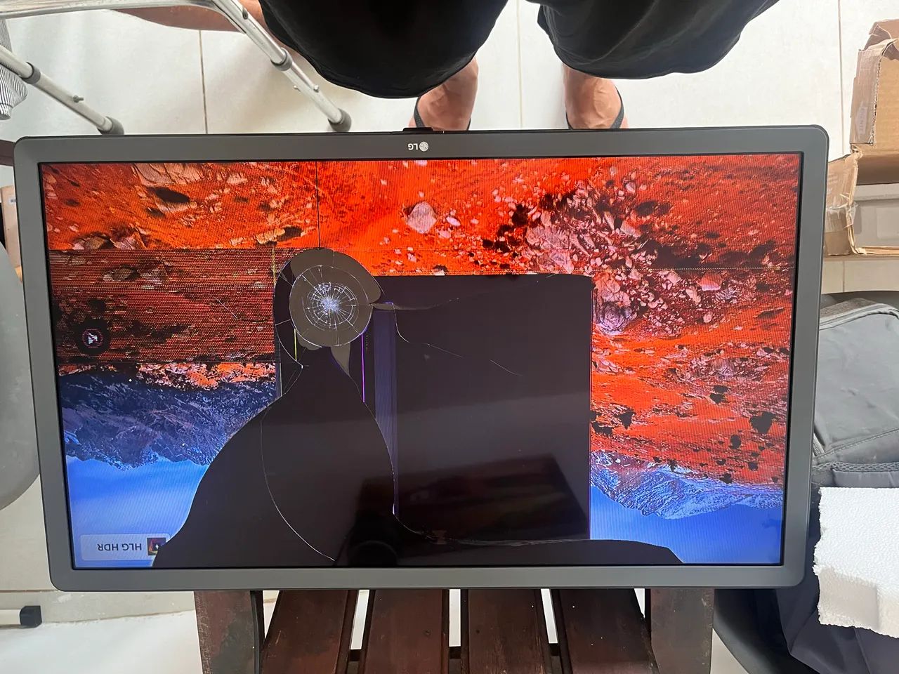 TV LG 32 32LK615BPSB com Defeito - Foto 4
