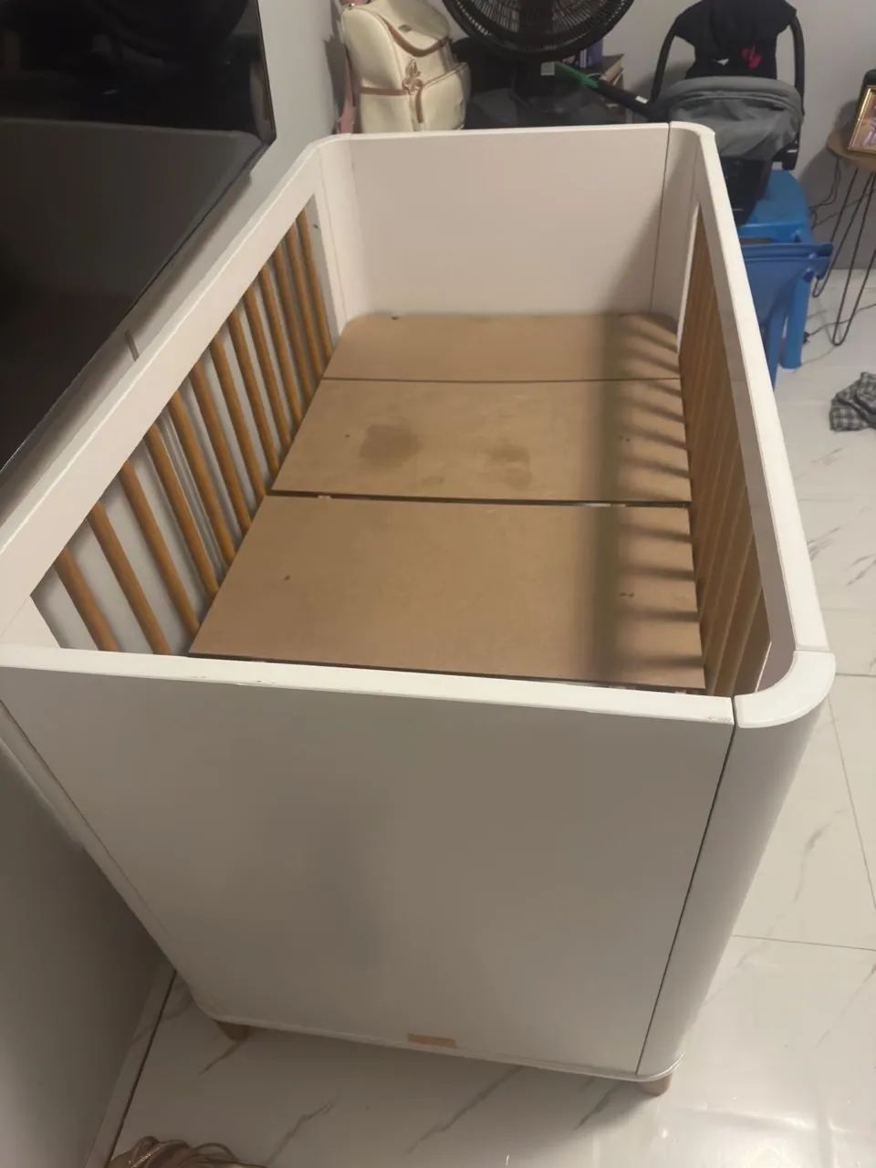 Berço Mini Cama 2 em 1 Boom Slim Reller - Lindo, Moderno e em Ótimo Estado! - Foto 3