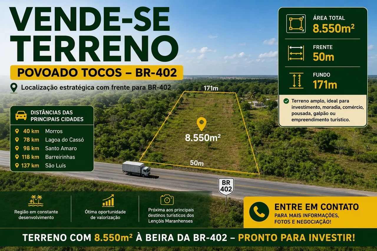 TERRENO EM TOCOS - MA MORROS