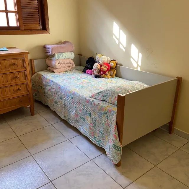 Cama madeira solteiro infantil mdf
