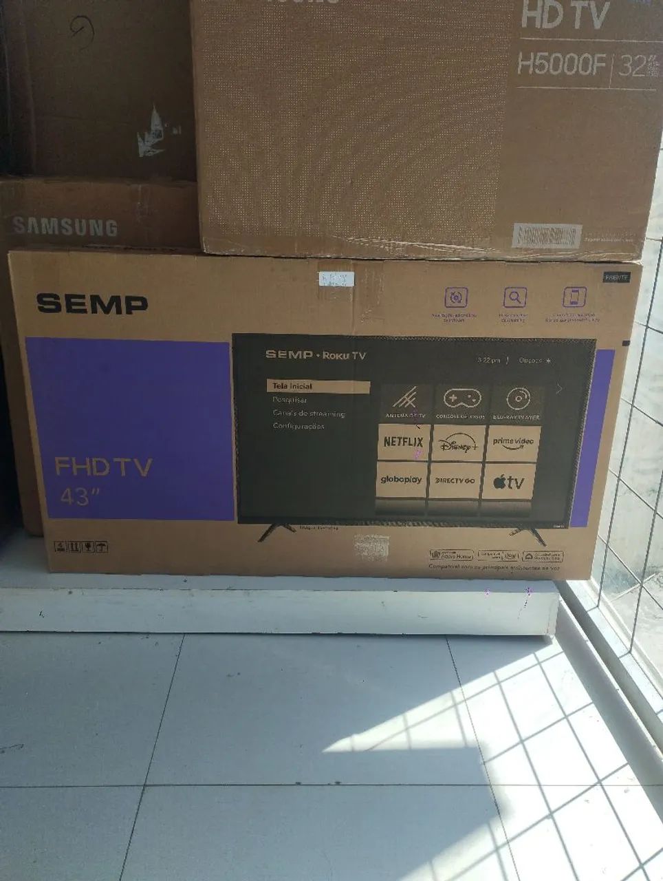 Tvs 32, 43 e 50 polegadas novas e semi novas, todas com garantia e nota. - Foto 2