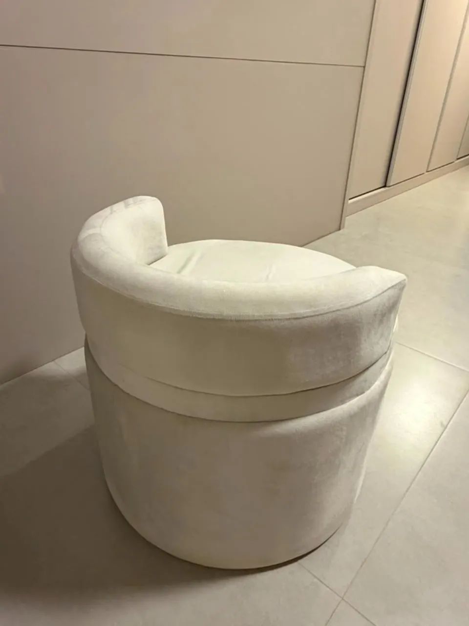 Poltrona Decorativa para Penteadeira - Off White - Foto 3