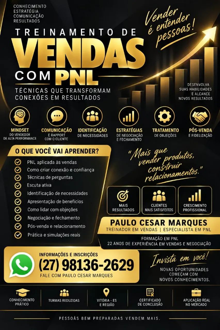 TREINAMENTO DE VENDAS COM PNL