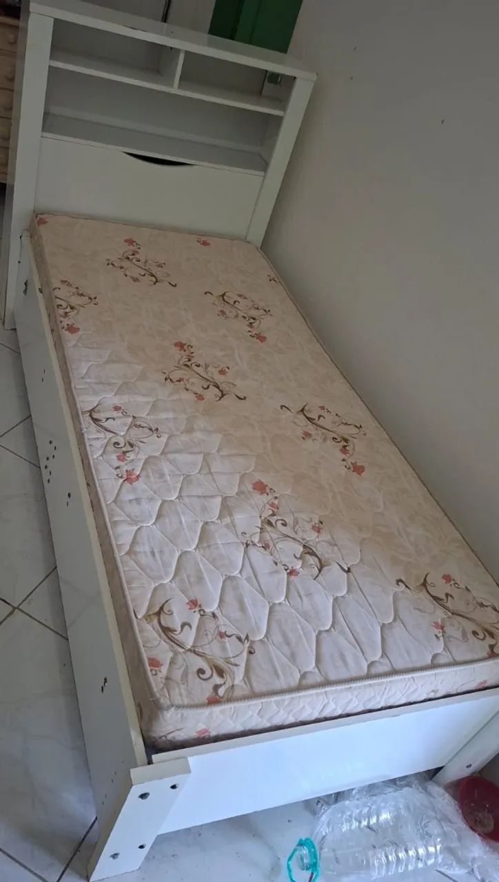 Cama Solteiro com Cabeceira Baú "no estado!"