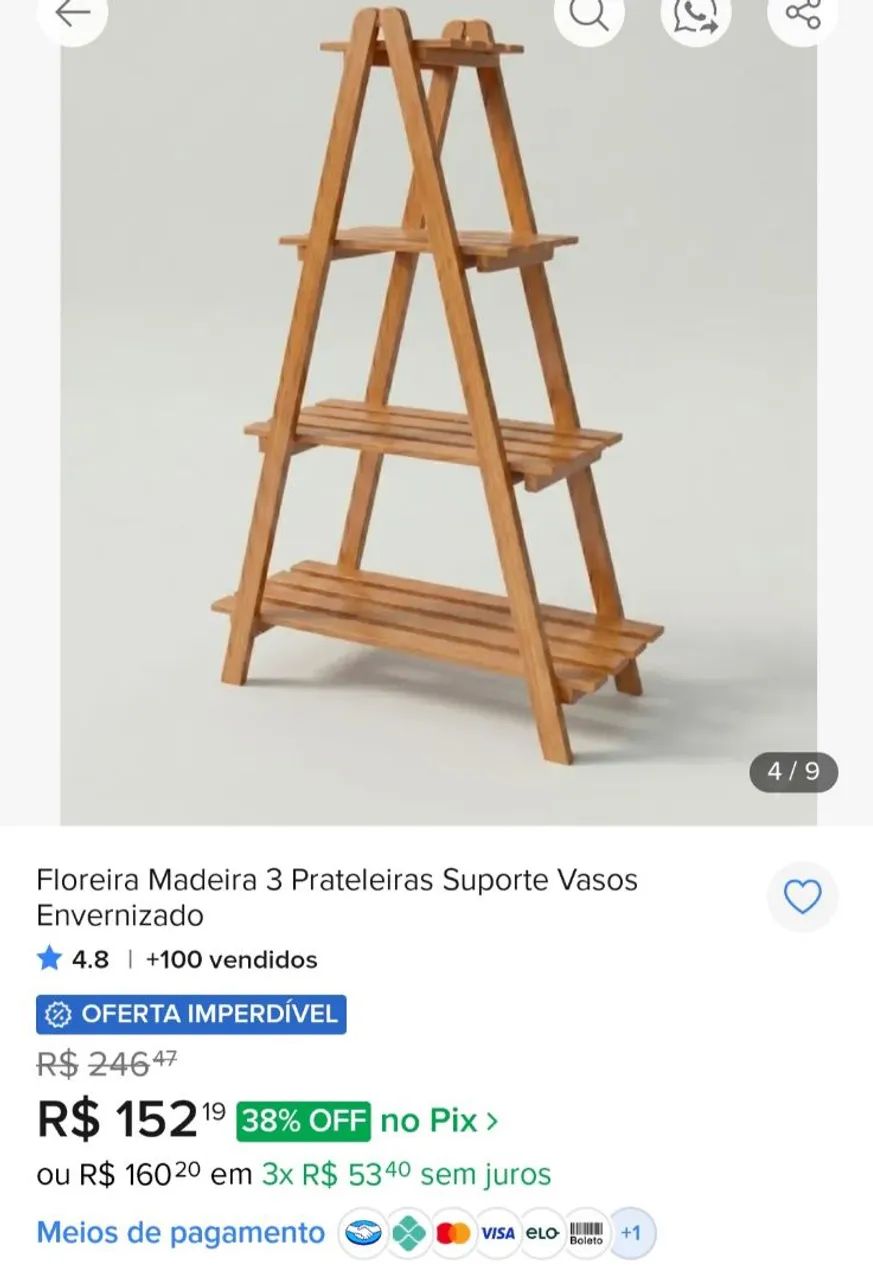 Estante para plantas 