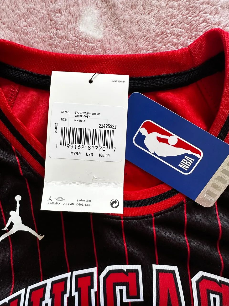 Camisa NBA Chicago Bulls original infantil - Foto 4