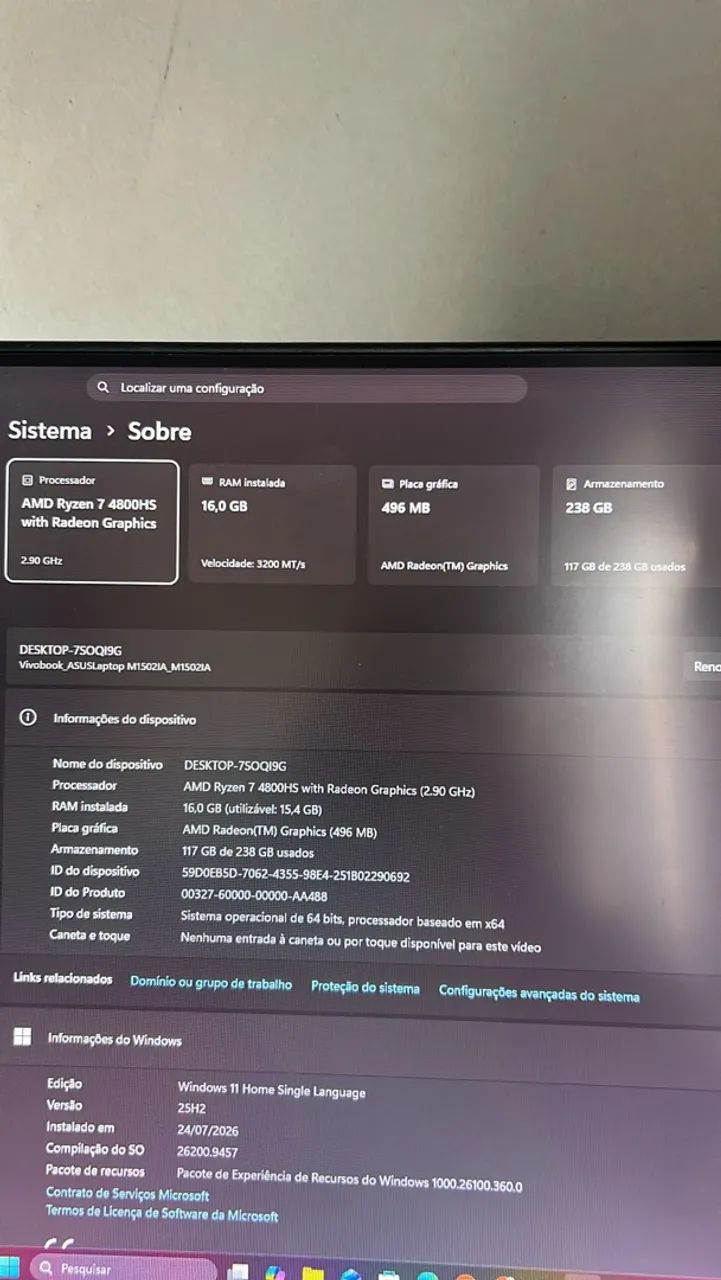 Notebook gamer Ryzen 7 - Foto 2