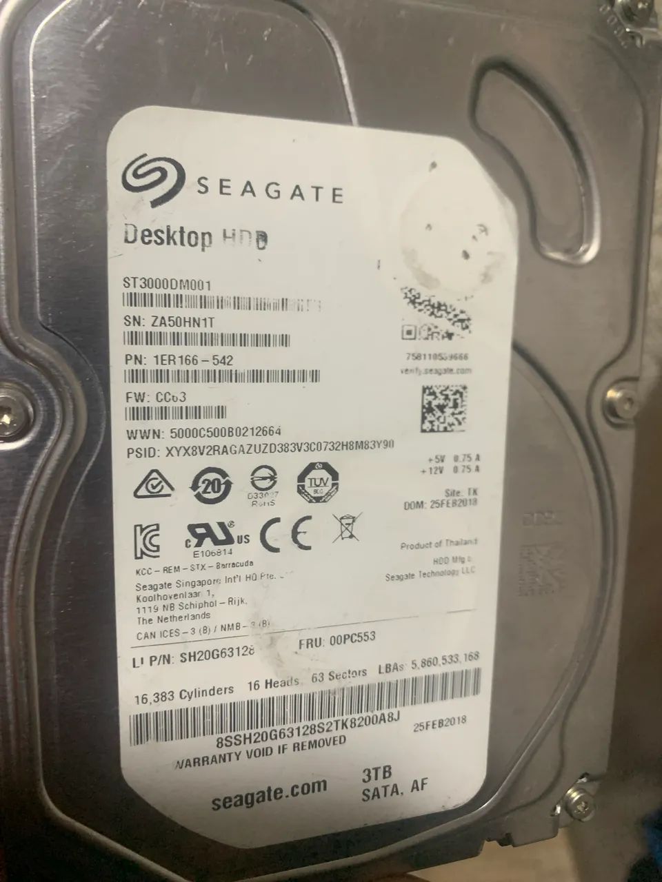 HD 3,5 Sata 3tb SEAGATE