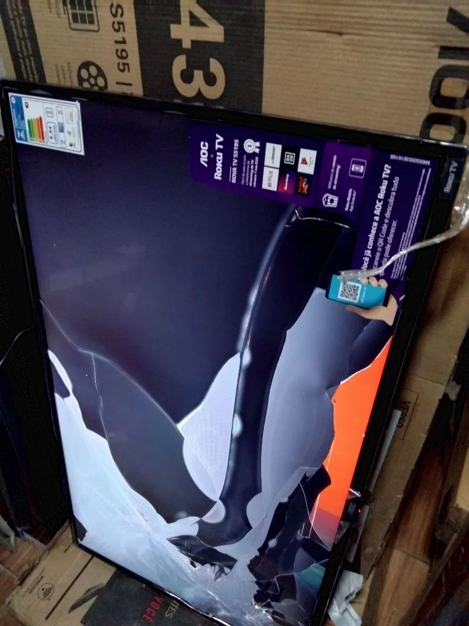 Torro Lote 10 tvs aoc Roku 43" polegadas  telas quebradas 