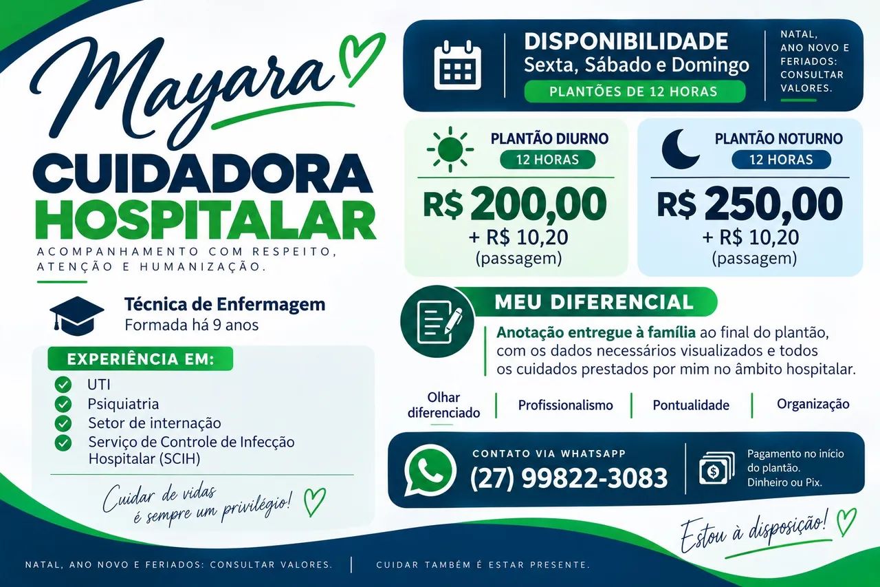 Cuidadora Hospitalar 