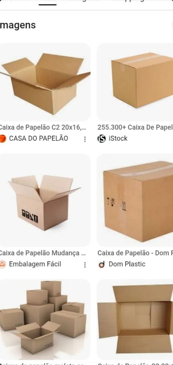 Caixa de papelão 