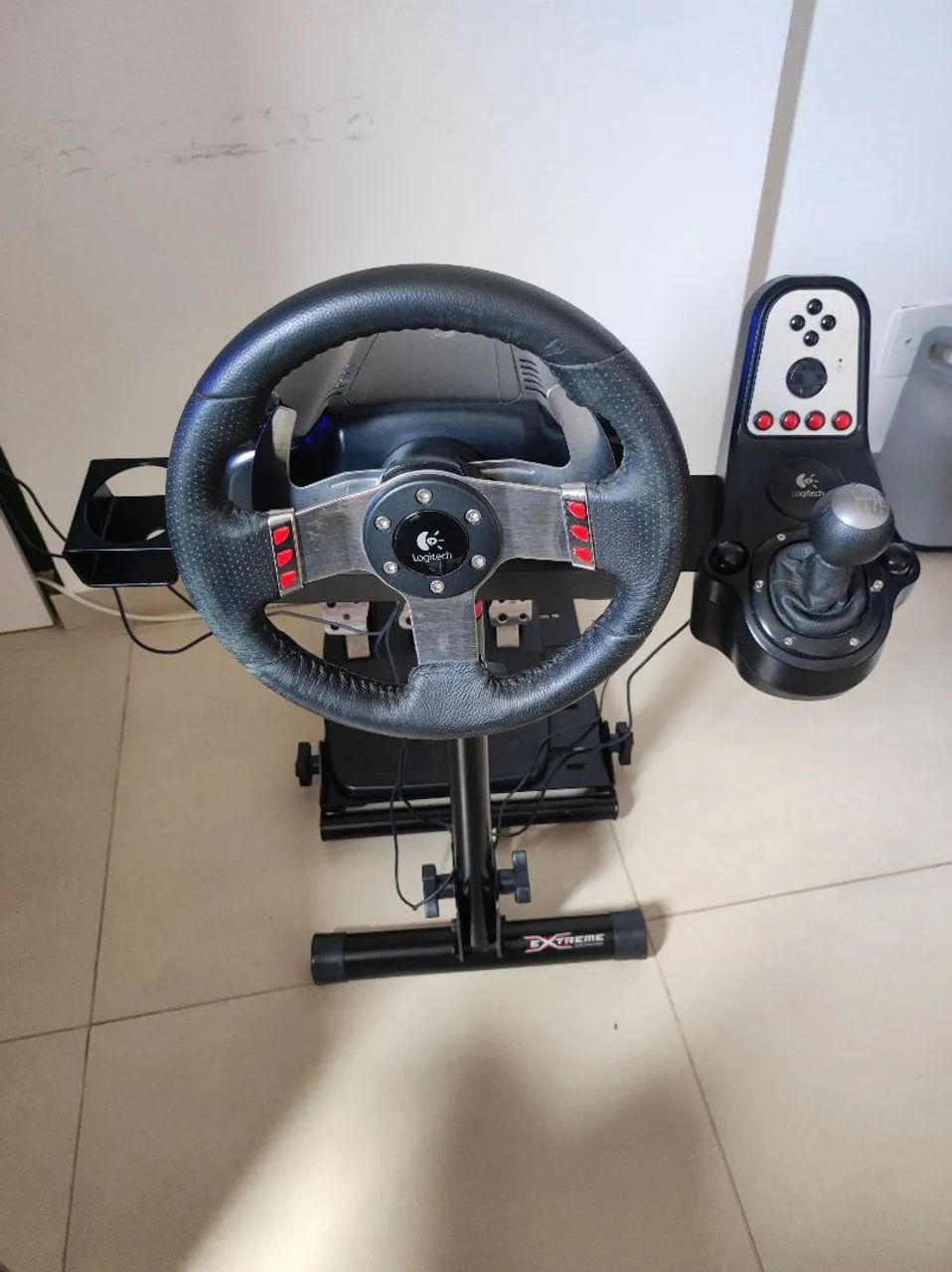 Volante Logitech G27 completo + suporte - Peças e Acessórios de