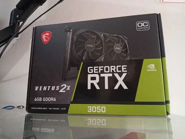 RTX 3050 semi nova. *Analiso trocas em placa inferior com volta...