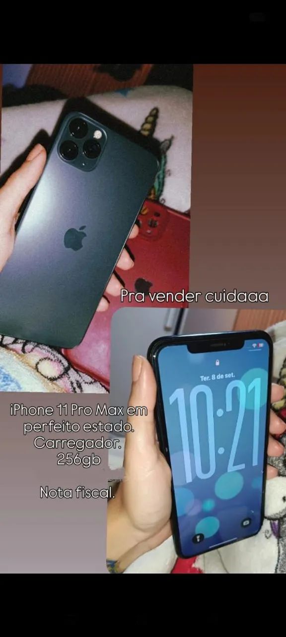 Vendo iPhone 11 Pro Max 256g novinho sem marcas de uso - Foto 3