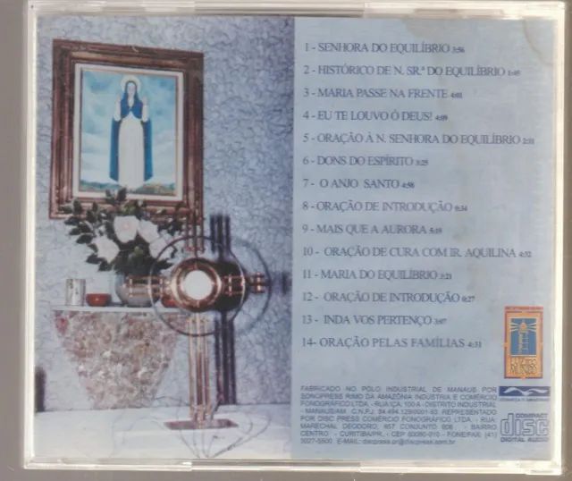 Cd Maria Mãe E Senhora Do Equilíbrio, Centro Católico Luz Do Mundo, Sonopress - Foto 3