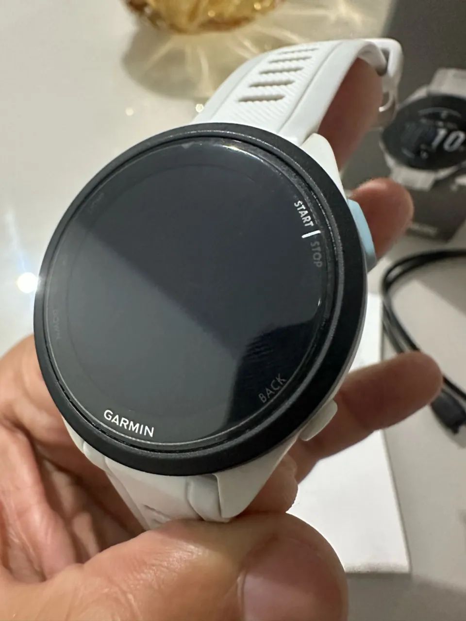 Relógio Garmin Forerunner 165 Music Cinza E Branco Ww / GPS  - Foto 4