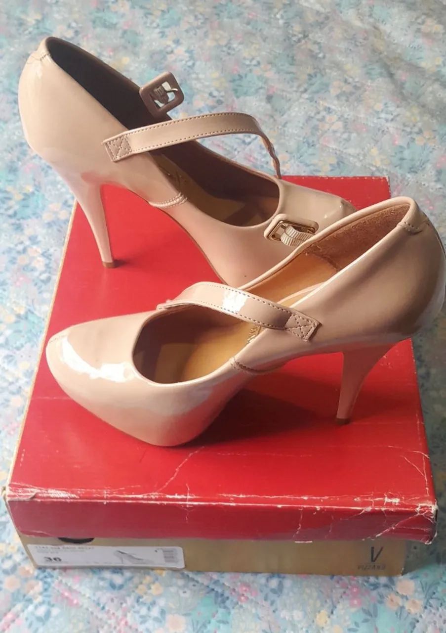 Sapato verniz nude rose - Foto 5