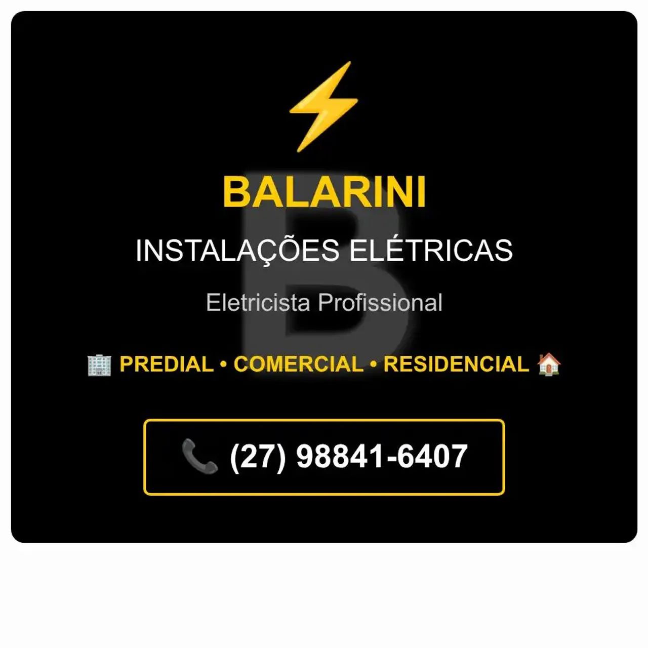 Balarini Instalações Elétricas Eletricista Profissional 