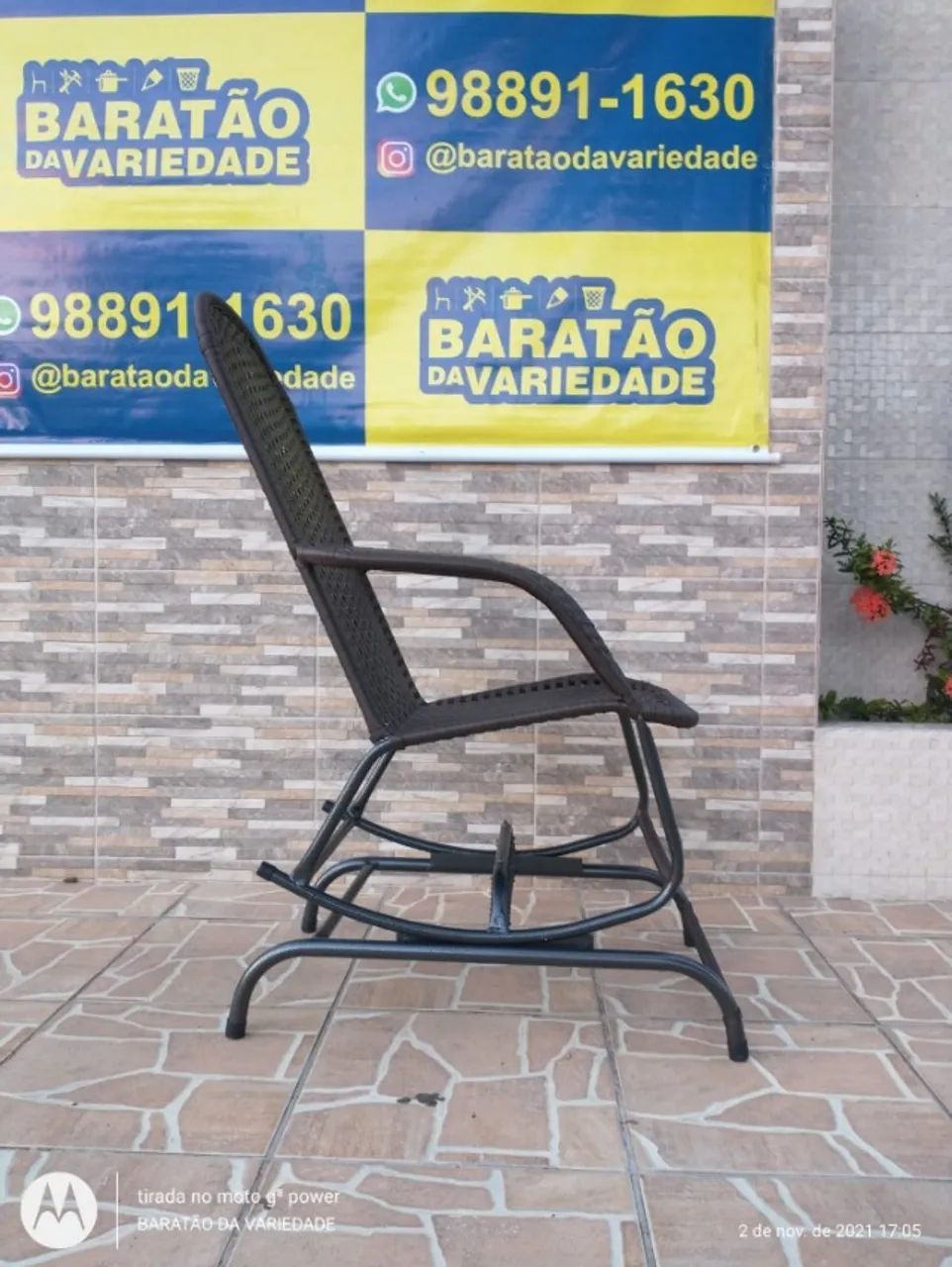 CADEIRA DE BALANÇO EM FIBRA (LARGA) - Foto 3