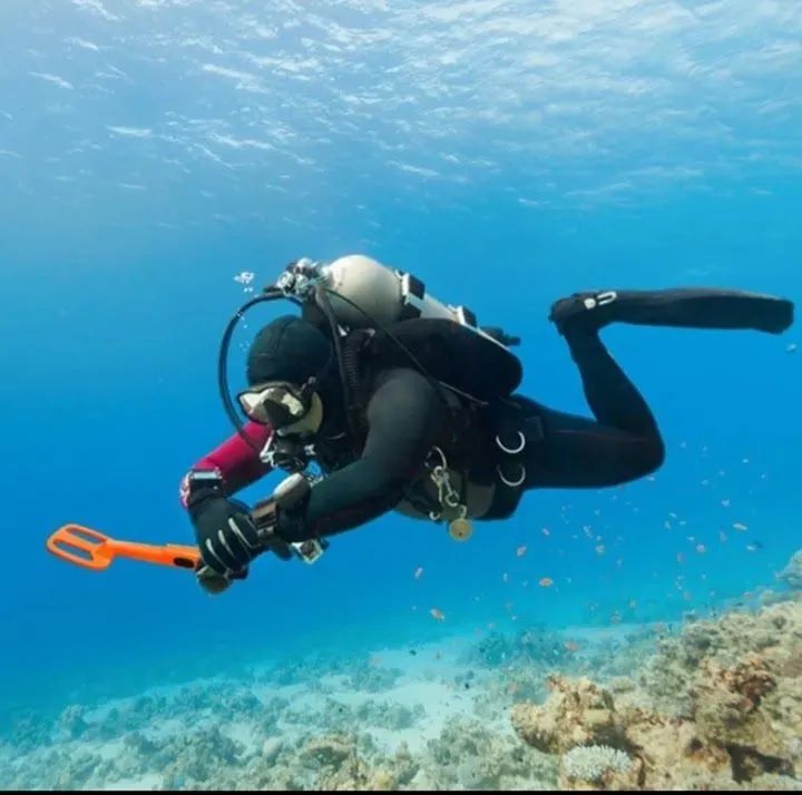 Detector de metais subaquático portátil