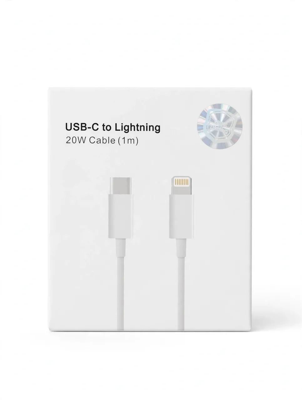 Cabo de iPhone Lightning 20W Usb-C Tipo C  1M/2M USB de Carregamento Rápido/Dados