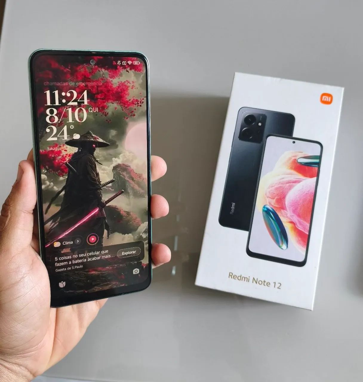 Redmi note 12 verde com caixa  - Foto 2