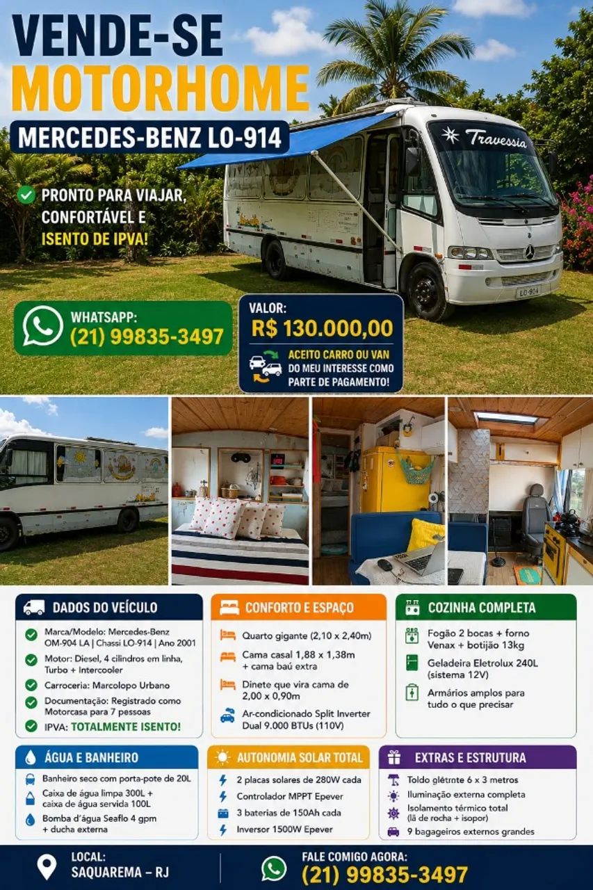 Motorhome Mercedes-Benz 2001 - Foto 2