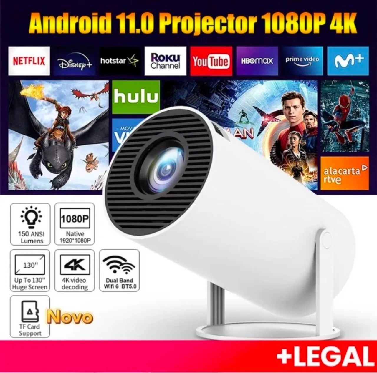 Projetor 4k - Projetores e Telas de Projeção - Industrial Mooca ...