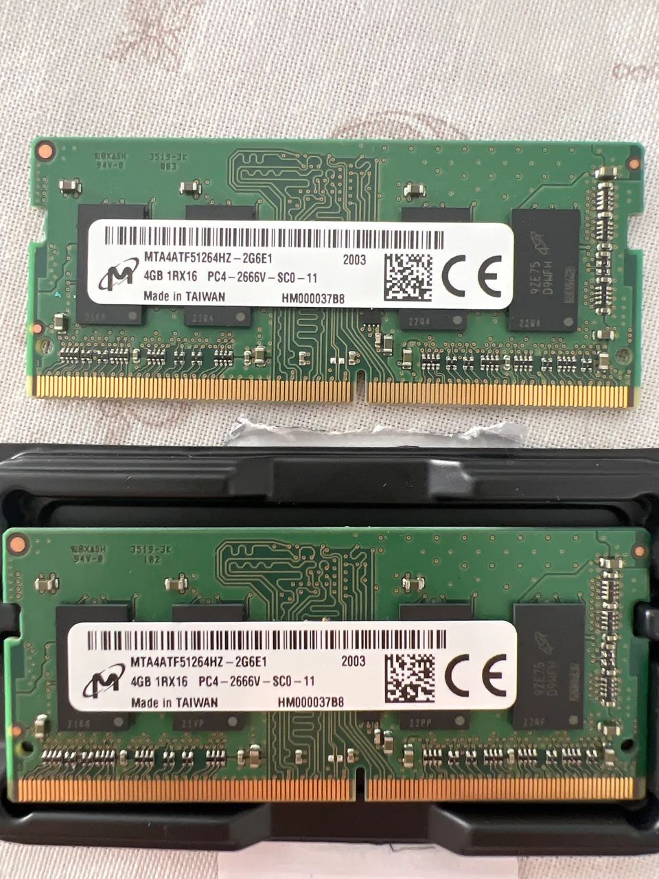 Memória RAM - Notebook Dell - 2x 4GB - PC4 2666 mhz