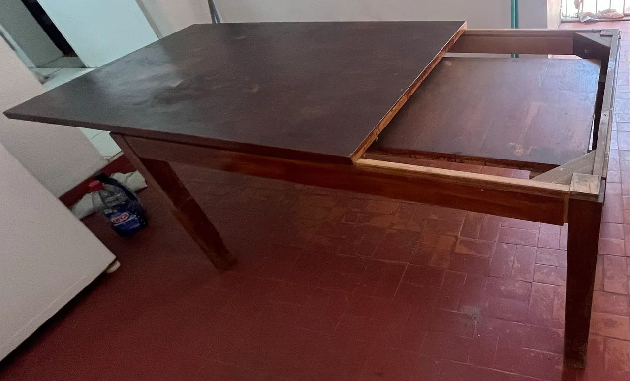 Mesa de jantar em madeira maciça extensível (super resistente) - Foto 3