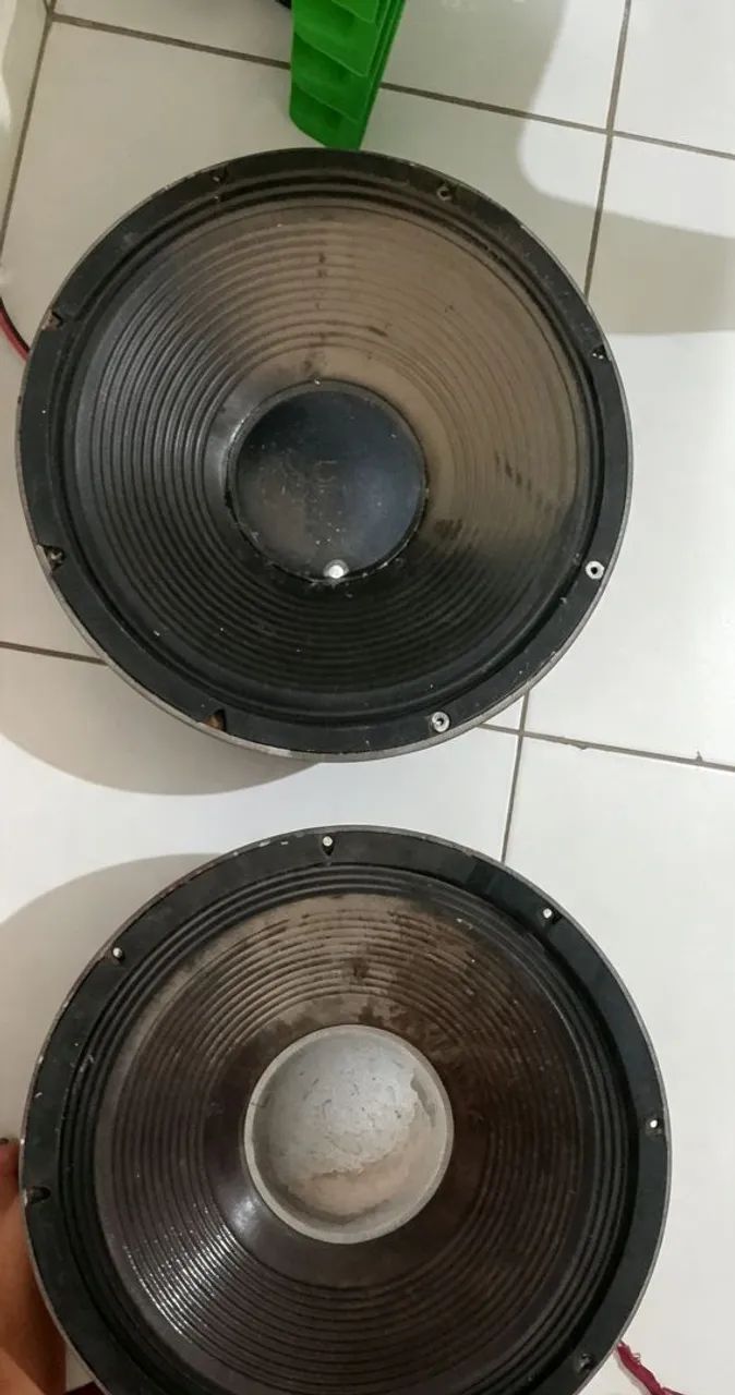 Par Auto falante 15 polegadas - Gambin 400w + keybass ambos 8 Ohms