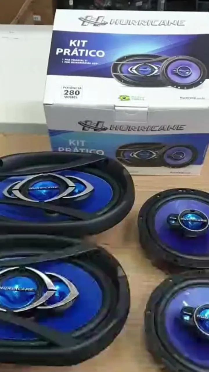 Kit auto falantes Hurricane.