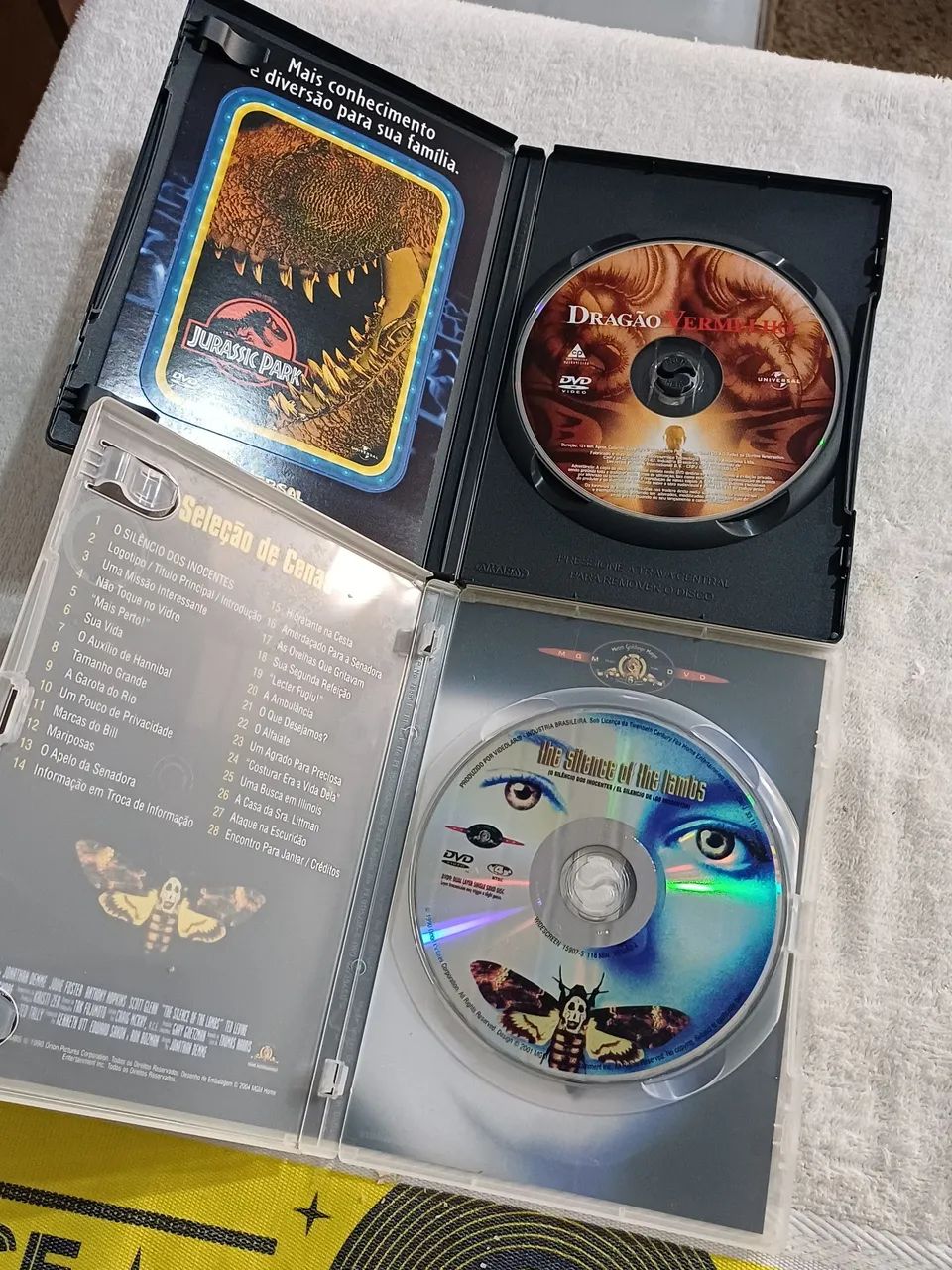 02 DVDs clássicos- O Silêncio dos Inocentes e O Dragão Vermelho - Foto 3