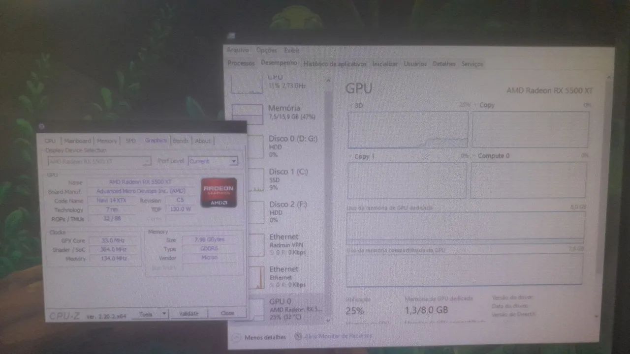 Vendo RX5500XT 8GB Funcionando perfeitamente  - Foto 3