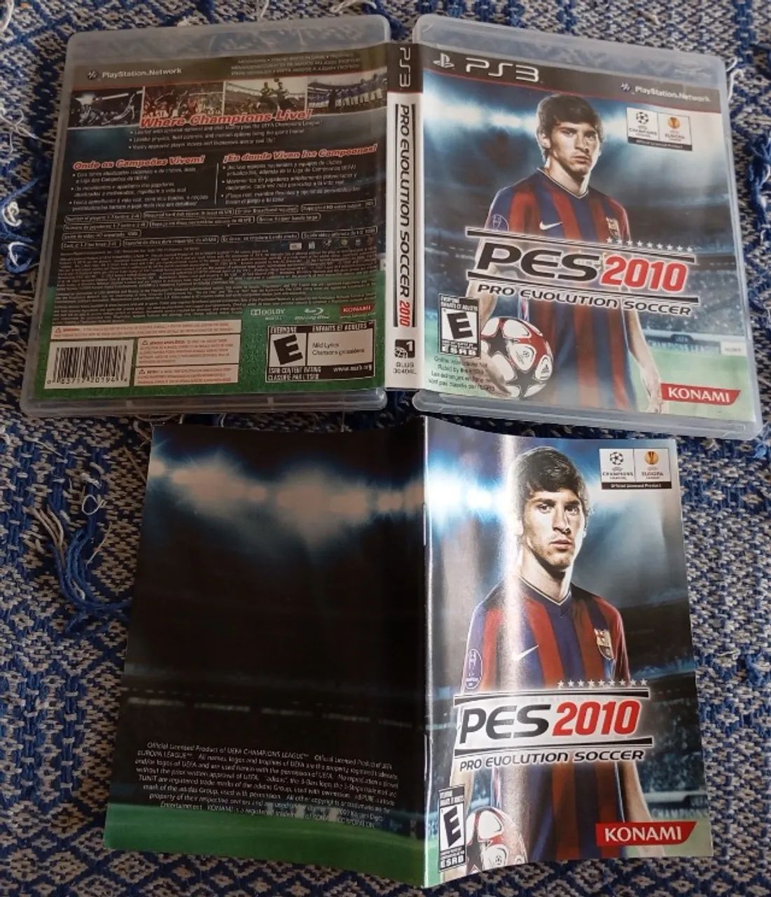 Jogo Pro Evolution Soccer 2010 PES 2010 PS3 Completo Original