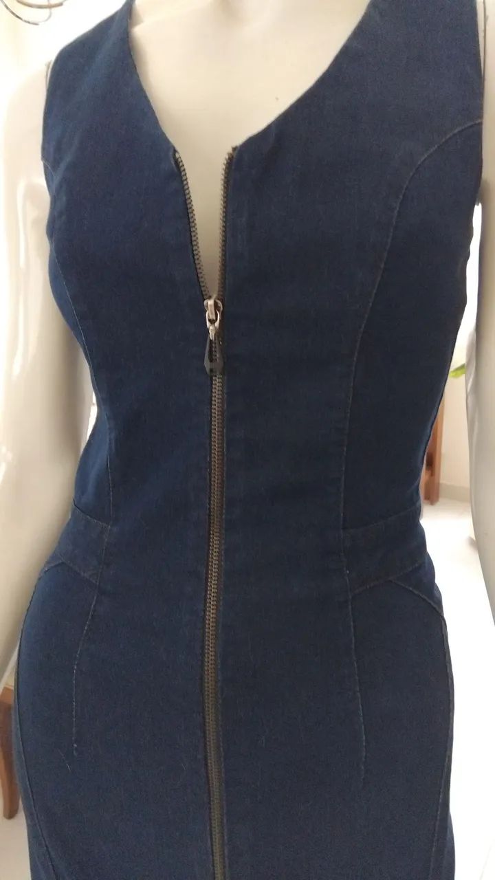 Vestido Jeans Feminino  - Foto 3