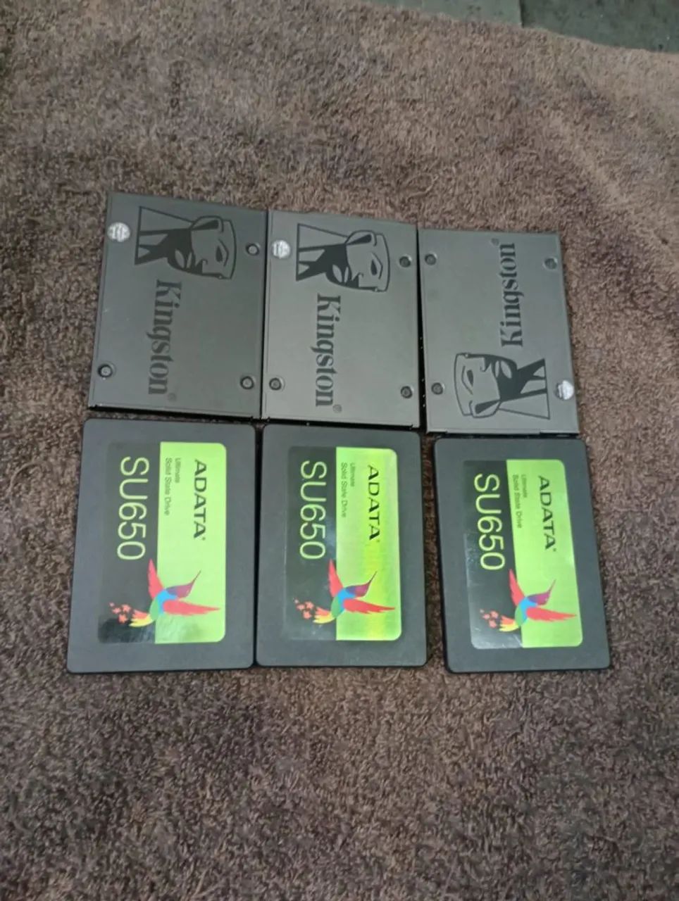 HDs , ssd perfeitos ,lote com 12 HDs , 6 de 256 e 6 de 480 gb